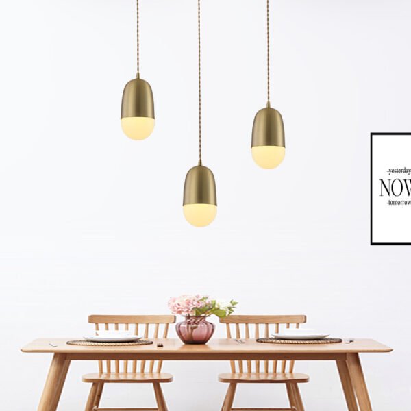 21547839371_1436092545 Simple all-brass single-head chandelier