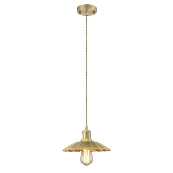Scandinavian Tea Room Brass Lamp