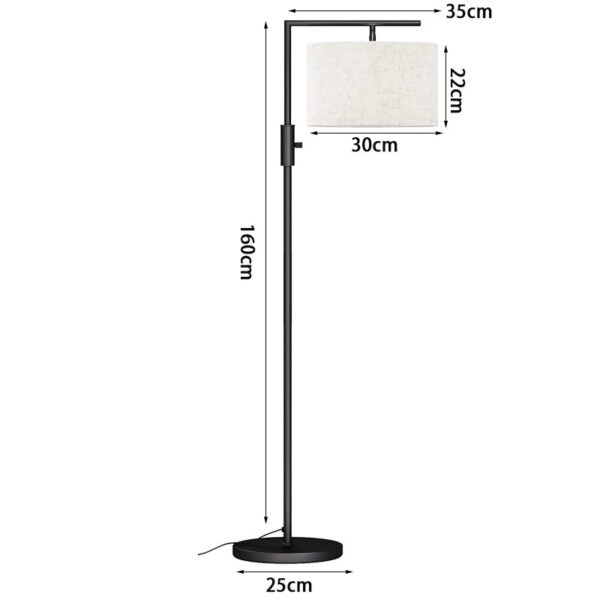 Bedroom Study Decorative Fabric Floor Lamp