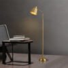 America Vintage Living Room Bedroom Full Brass Floor Lamp