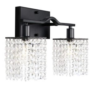 Scandinavian Light Luxury Bathroom Crystal Wall Light Fixture