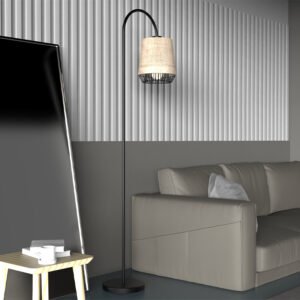 Retro rattan floor lamp living room dining room floor lamps