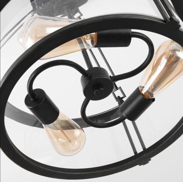 Iron ceiling light 3 heads