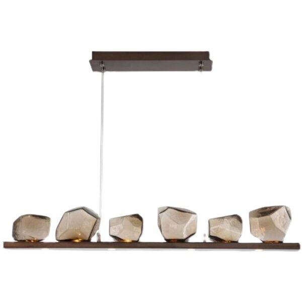 Simple Glass Dining Room Chandelier