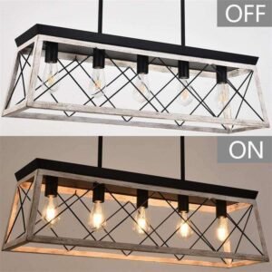 O1CN01i7WYV91lBkMp1LJFE_!!2214162714781-0-cib Dining Table Linear Rustic Hanging Farmhouse Iron Lamps