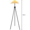 Floor Lamp Living Room Bedroom Bedside  Tripod Pleated