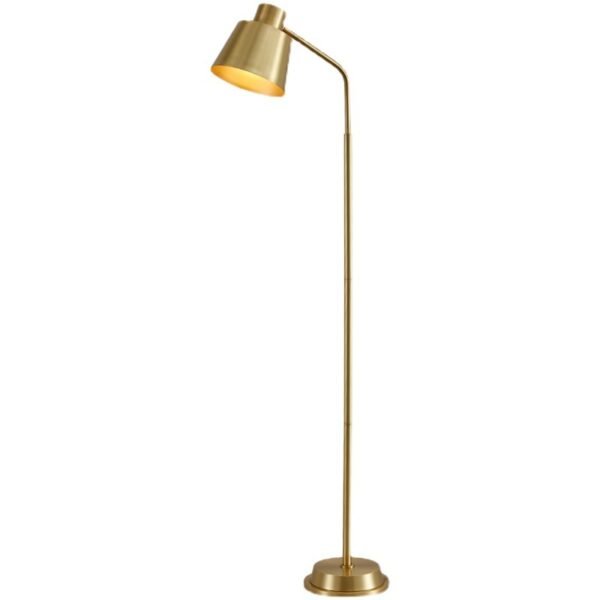 America Vintage Living Room Bedroom Full Brass Floor Lamp