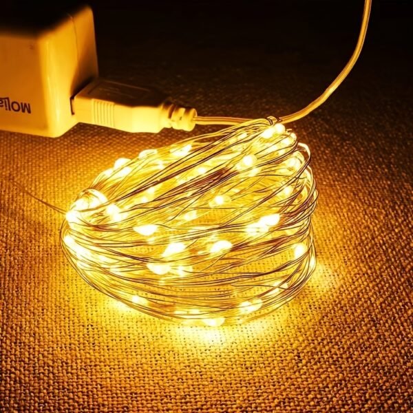 Se9b017f55f484728ba1478ef5d6a7cda8 Led Fairy Lights Copper Wire String 1/2/5/10M Holiday Outdoor Lamp Garland For Christmas Tree Wedding Party Decoration